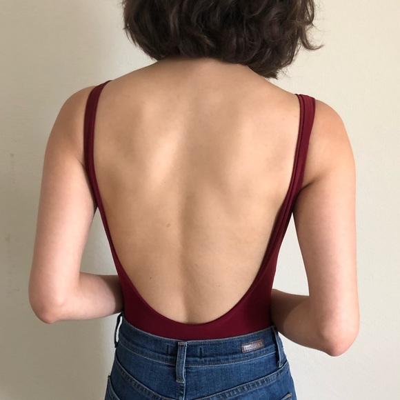 Red tank top body suit - Picture 3 of 4